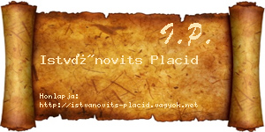 Istvánovits Placid névjegykártya